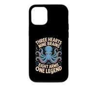 Three Hearts Nine Brains Eight Arms One Octopus Cephalopod Case for iPhone 12/12 Pro