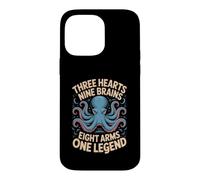Three Hearts Nine Brains Eight Arms One Octopus Cephalopod Case for iPhone 14 Pro Max
