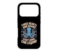 Three Hearts Nine Brains Eight Arms One Octopus Cephalopod Case for iPhone 17 Pro