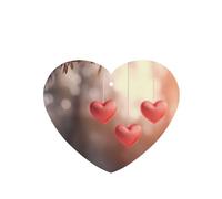 Three Hearts Pattern Car Air Fresheners 6 Pcs Heart Shape Hanging Aromatherapy Tablets Scented Fresheners For Bedroom Bathroom