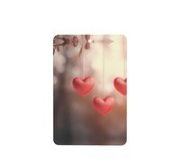 Three Hearts Pattern Car Air Fresheners 6 Pcs Rectangle Hanging Aromatherapy Tablets Scented Fresheners For Bedroom Bathroom