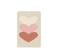 Three Hearts Stacked Car Air Fresheners 4 Pcs Hanging Scented Cards Fragrance Scented Cards For Car Aromatherapy Tablets