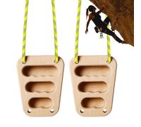 Three-Hole Climbing Hangboard - Wooden Finger Exerciser, Portable Training Board | Indoor Outdoor Home Gym Finger Strength Kit for Men Women Rock Climbing Performance Fitness Rehabilitation Grip