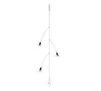Three Hook Swivel Fishing Rig with Abrasion Resistant Line Compatibility for Intense Fish Fighting Situations (18#)