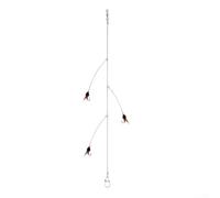 Three Hook Swivel Fishing Rig with Abrasion Resistant Line Compatibility for Intense Fish Fighting Situations (14#)