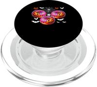 Three Horror Donuts As Carved Pumpkins Halloween Food Lover PopSockets PopGrip for MagSafe
