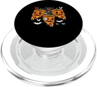 Three Horror Pizzas As Carved Pumpkins Halloween Food Lover PopSockets PopGrip for MagSafe