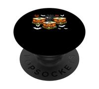 Three Horror Sandwiches As Carved Pumpkins Halloween Food PopSockets Adhesive PopGrip