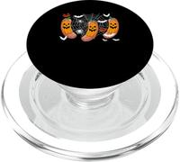 Three Horror Sausages As Carved Pumpkins Halloween Food PopSockets PopGrip for MagSafe