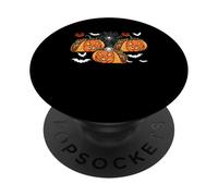 Three Horror Tacos As Carved Pumpkins Halloween Food Lover PopSockets Adhesive PopGrip