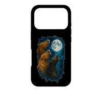 Three Horses Howling At The Moon 3 Horse Moon Case for iPhone 17 Pro
