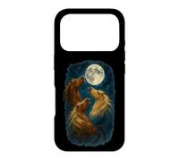 Three Horses Howling At The Moon 3 Horse Moon Case for iPhone 17 Pro