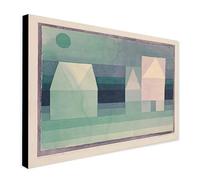 Three Houses by Paul Klee (1922) - Wrapped Framed Canvas Wall Art (A3 [16 x 12 inch / 41 x 30 cm])