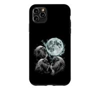 Three Howling Baboons Under Full Moon Wildlife Scene Case for iPhone 11 Pro Max