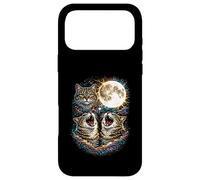 Three Howling Cats 3 Head Under A Full Moon Cosmic Men Women Case for iPhone 17 Pro Max