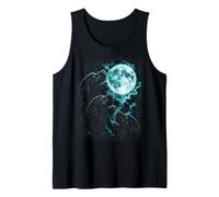 Three Howling Labradors Under Moon Night Scene Tank Top
