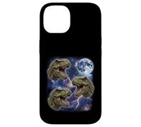 Three Howling T Rex Moon 3 Dinosaurs Funny Cursed Meme Case for iPhone 14