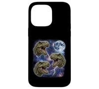 Three Howling T Rex Moon 3 Dinosaurs Funny Cursed Meme Case for iPhone 14 Pro Max