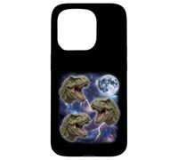 Three Howling T Rex Moon 3 Dinosaurs Funny Cursed Meme Case for iPhone 15 Pro