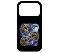 Three Howling T Rex Moon 3 Dinosaurs Funny Cursed Meme Case for iPhone 17 Pro