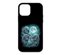 Three Howling Yetis Under Moonlit Wilderness Case for iPhone 12 mini