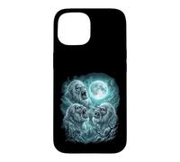 Three Howling Yetis Under Moonlit Wilderness Case for iPhone 15