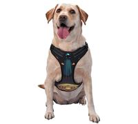Three Humans with Halos on Their Heads Dog Harness for Small, Medium, and Large Dogs â€“ Reflective Straps, Adjustable Fit with Quick-Release Buckles