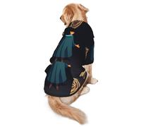 Three Humans with Halos On Their Heads Dog Hoodie for Medium and Large Dogs â€“ Soft Polyester Pet Clothes, Suitable for All Seasons