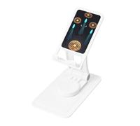 Three Humans with Halos on Their Heads Universal Phone Stand, Adjustable Cell Phone Holder, 360° Rotatable Tripod for iPhone, Perfect for Daily Use