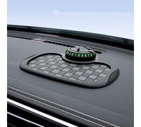 Three-in-one car mobile phone holder, 360-degree rotating mobile phone navigation bracket with hidden number plate anti-skid pad, multi-functional anti-skid shelf, black gray/black and brown plaid