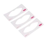 Three-in-One Lip Blush Tattoo Practice Stencil with Practice Skin - Lip Blush Template for Lip Tattoo Practical Lip Line Drawing Tool for Beginners Lip Makeup Tools