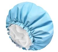 Three-In-One Microfiber Shower Cap Terry Lined Shower Cap For Women Reusable Double Layer Waterproof Bath Cap Large