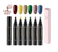 Three-in-One Nail Art Pen Set, 36-Colour 8ml Nail Pens, Three-in-One DIY Nail Art, Suitable for Beginners