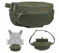 Three-in-one Tactical Vest Underbelly Storage Bag: Tactical Drop Pouch + Tourniquet Bag + Shoulder Bag With Adjustable Shoulder Strap For Outdoor EDC Gear(Green)
