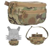 Three-in-one Tactical Vest Underbelly Storage Bag: Tactical Drop Pouch + Tourniquet Bag + Shoulder Bag With Adjustable Shoulder Strap For Outdoor EDC Gear(CP)