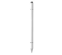 Three in One Touchpen Capacitive Stylus with Dual Tip and Transparent Disc Lightweight Aluminum Body for Android Tablets Laptops All Touchscreen Devices