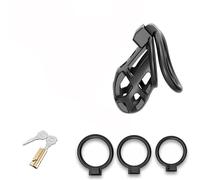 Three Interchangeable Parts Of Different Sizes, Round Ring, M Size, Black Porous Sports And Fitness Protection Cage, Birdcage Design, Unique