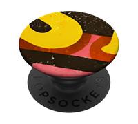 Three Is A Vibe Happy Retro 70s Groovy 3rd Birthday Kids PopSockets Adhesive PopGrip
