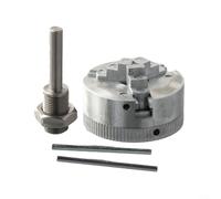 Three Jaw and Four Jaw Design Zinc Alloy Manual Drill Chuck for Enhanced Precision in for Electric Drilling Tasks (B)