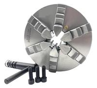 Three-jaw Chuck 100-250mm 4-10 Inch 6 Jaw Lathe Chuck Self Centering Hardened Reversible Mounting Tool for Milling Woodworking(K13-160)