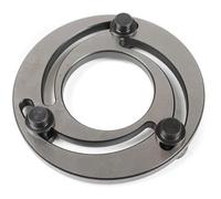 Three-Jaw Chuck 4-15 Inch Steel Soft Top Jaw Boring Ring for CNC Lathe Chuck Bore Repair Adjustable Claw Device Silver,4in