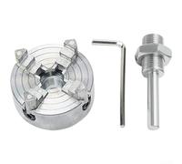 Three Jaw Chuck for Standard Round and Four Jaw Chuck for Non Circular Workpieces with M12x1 Drill Connecting Rod (C)