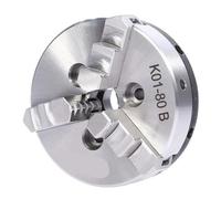 Three-jaw Chuck Lathe Chuck K01-80B 80mm 3" 3 Jaw Manual Mini Self-Centering Reversable for CNC