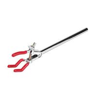 Three Jaw Clamp Zinc Alloy Retort Stand Condenser Holder High Quality Durable Flask Clamp for Laboratory Experiments and Titration Tables Zinc Alloy Plastic Electroplating Big or (S)