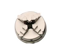 Three-jaw Hand-Operated Chuck K01 50 63 K02 80 100 Woodworking Motor Four-jaw Miniature for General lathes and Industrial Machines(Electroplated K02 63)