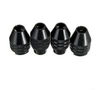 Three Jaw Keyless Drill Chuck Multi Chuck 0 3 3 4mm Quick Change Clamp with M7 M8x0 75 Thread for Rotary Tools Accepting 1/32 to 1/8 Inch Shanks (M7x0.75mm Short)