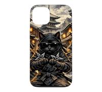 Three Kawaii Ninja Cats In Feudal Japan Prepare For Battle Case for iPhone 13
