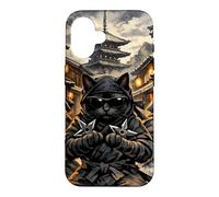 Three Kawaii Ninja Cats In Feudal Japan Prepare For Battle Case for iPhone 16