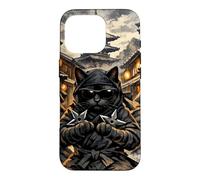 Three Kawaii Ninja Cats In Feudal Japan Prepare For Battle Case for iPhone 16 Pro