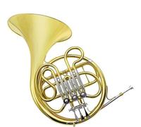Three Key Single Row French Horn For Beginners And Professional Playing Double-key French horn instrument